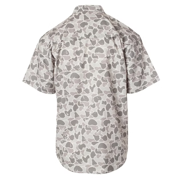 (R698) FIELDSTONE MARSH CAMO BUTTON DOWN S/S