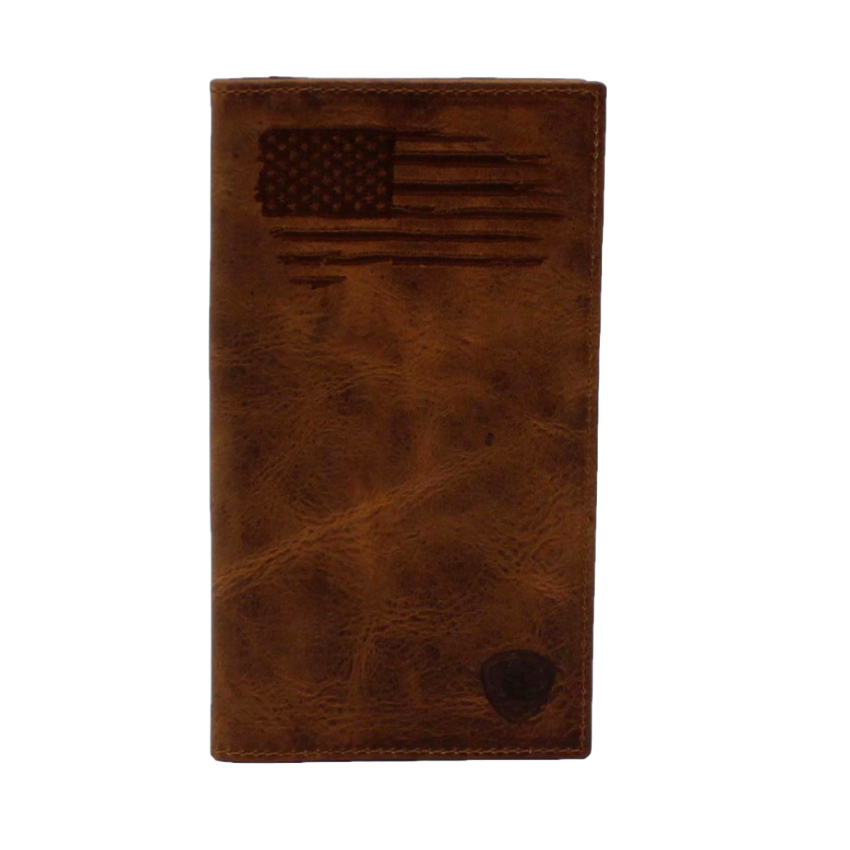 A3545802 ARIAT RODEO WALLET FLAG & SHIELD LOGO