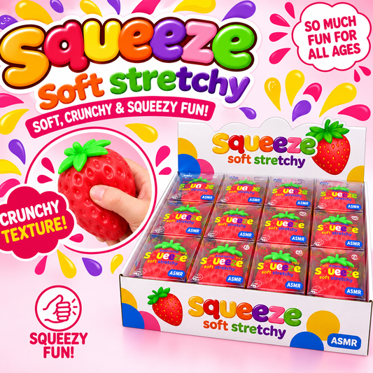 CRUNCHY STRAWBERRY SQUISHY - 1 PCS