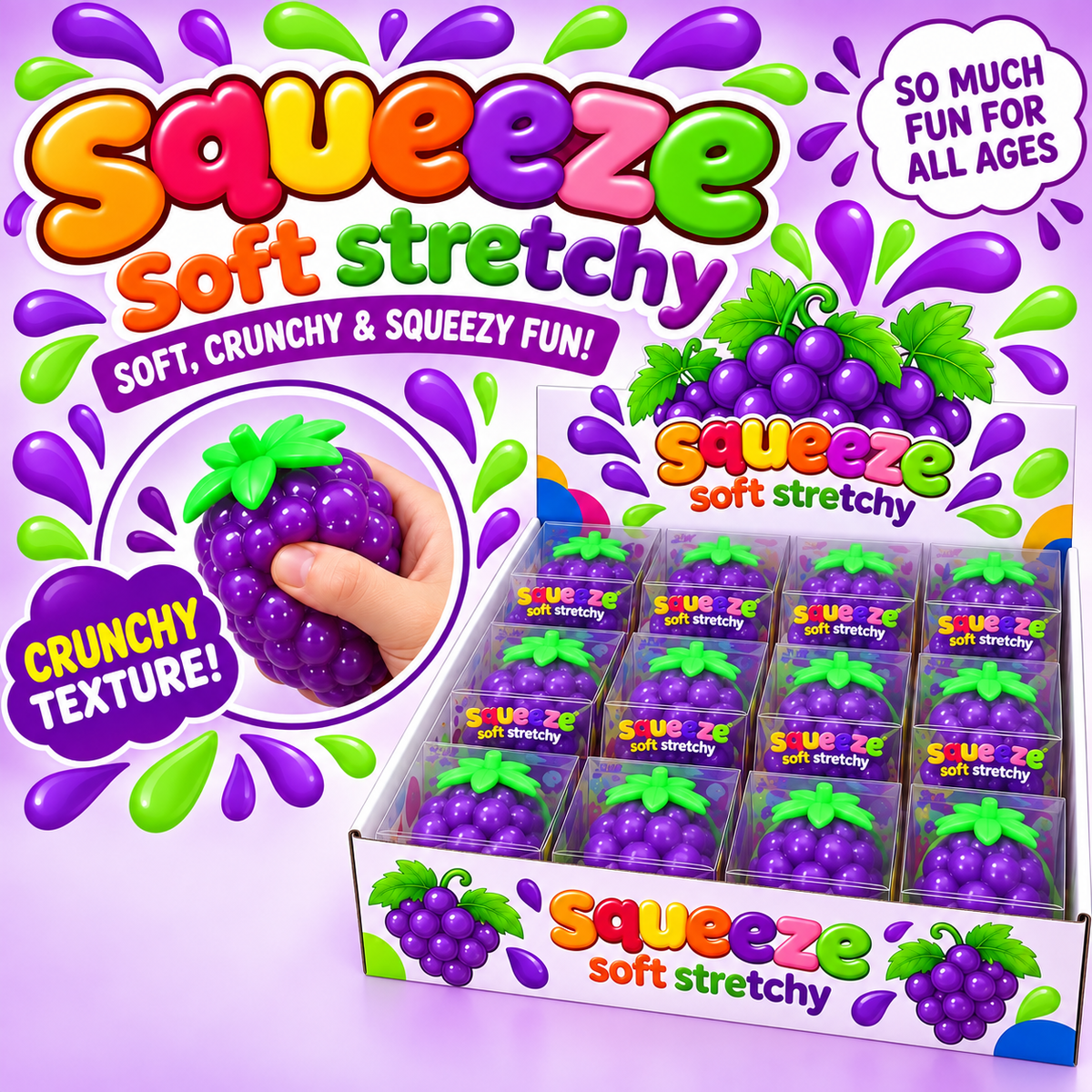 CRUNCHY GRAPE SQUISHY - 1 PCS