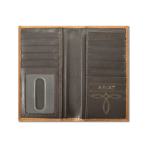 A3564008 ARIAT RODEO WALLET BASKETWEAVE FLORAL