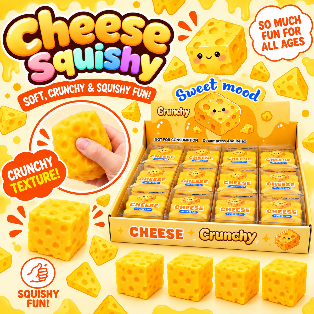 CRUNCHY CHEESE SQUISHY - 1 PCS