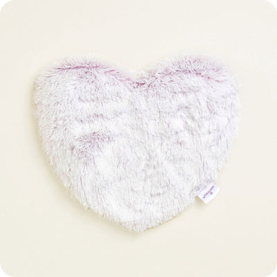 WARMIES MARSHMALLOW LAVENDER HEART HEAT PAD WARMIES