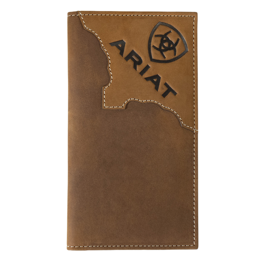 A3552544 ARIAT RODEO WALLET TWO TONE TAN
