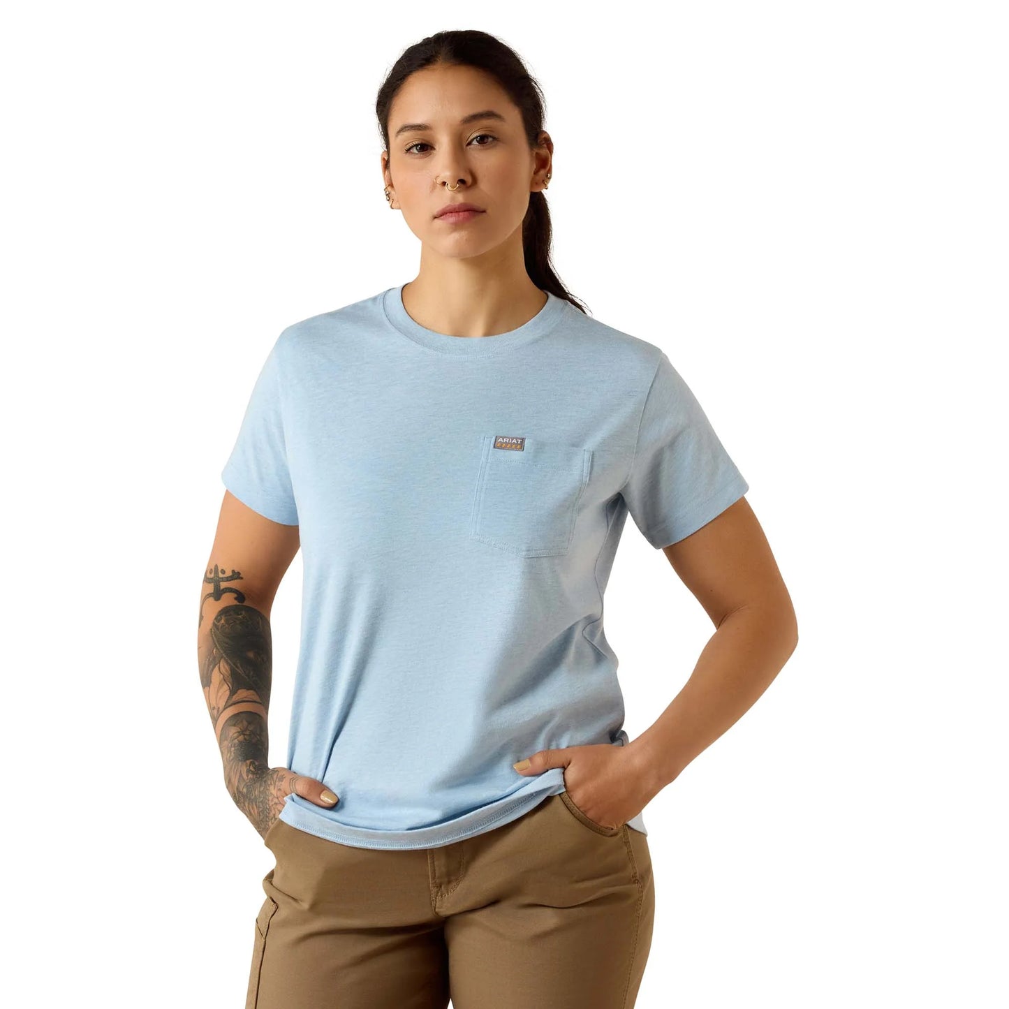 10071629 Rebar Cotton Strong Space Dyed T-Shirt