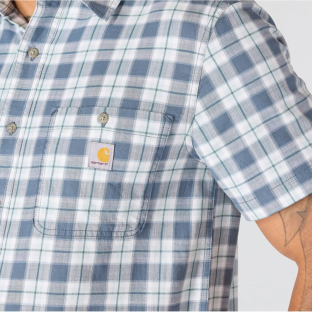 107272 CARHARTT MEN'S BOZEMAN RELAXED FIT SHORT SLEEVE PLAID SHIRT