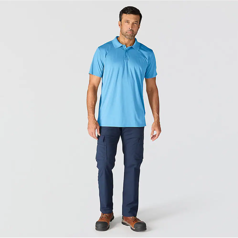 106901 CARHARTT MEN'S FORCE SUN DEFENDER RELAXED FIT LOGO POLO SHIRT