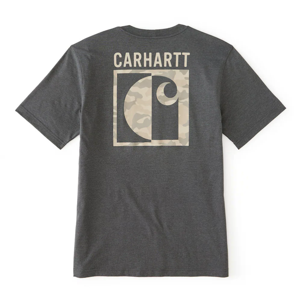 107296 CARHARTT MEN'S IRVINE RELAXED FIT BLOCK CAMO T-SHIRT