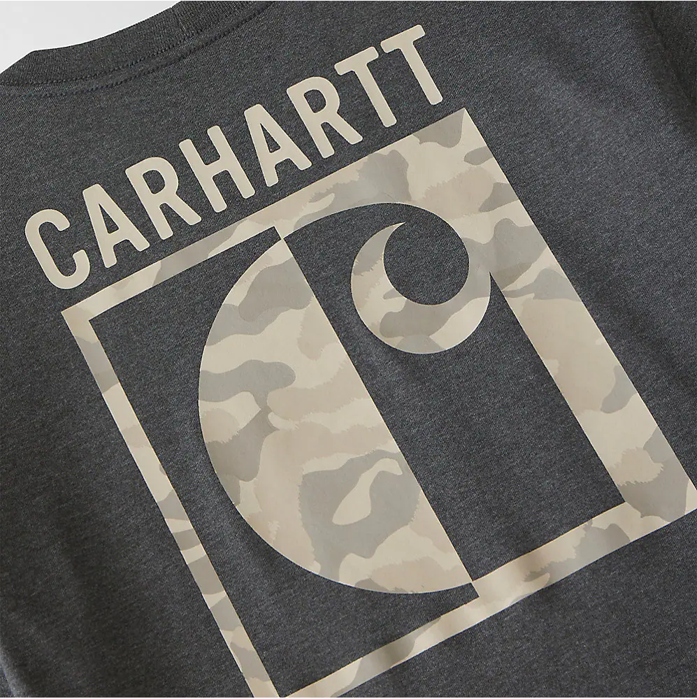 107296 CARHARTT MEN'S IRVINE RELAXED FIT BLOCK CAMO T-SHIRT