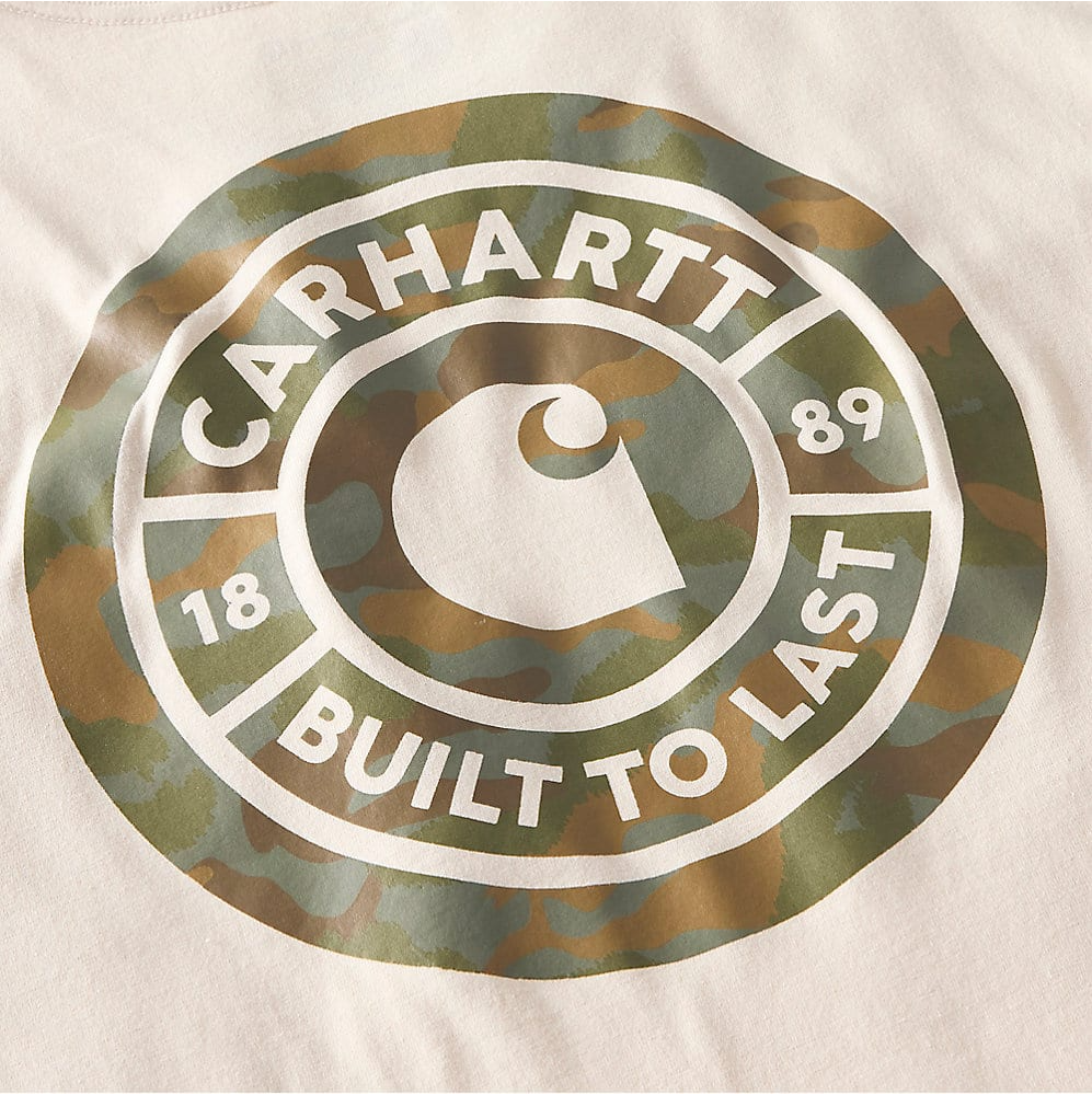 107357 CARHARTT MEN'S IRVINE RELAXED FIT CAMO RIVET T-SHIRT