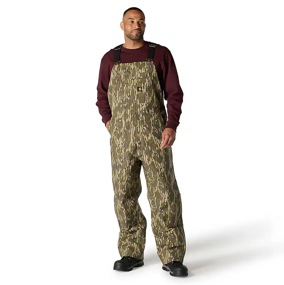 106983 CARHARTT MEN'S RUGGED FLEX DUCK INSULATED CAMO BIB OVERALL