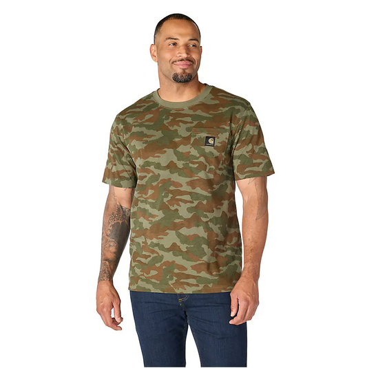 107298 CARHARTT MEN'S IRVINE RELAXED FIT CAMO T-SHIRT