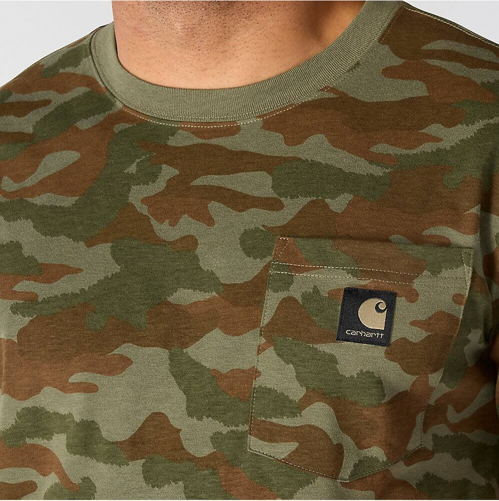 107298 CARHARTT MEN'S IRVINE RELAXED FIT CAMO T-SHIRT