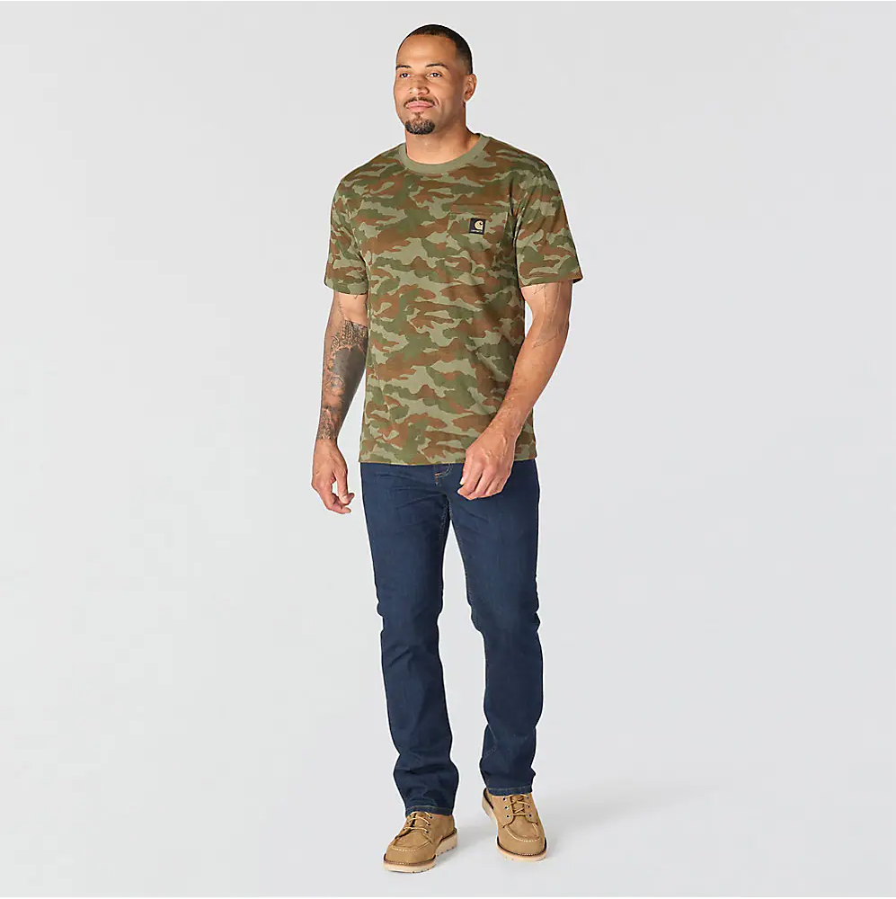 107298 CARHARTT MEN'S IRVINE RELAXED FIT CAMO T-SHIRT