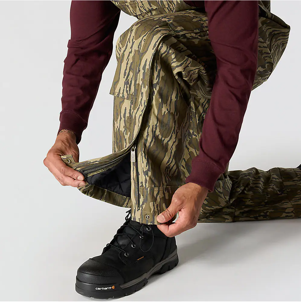 106983 CARHARTT MEN'S RUGGED FLEX DUCK INSULATED CAMO BIB OVERALL