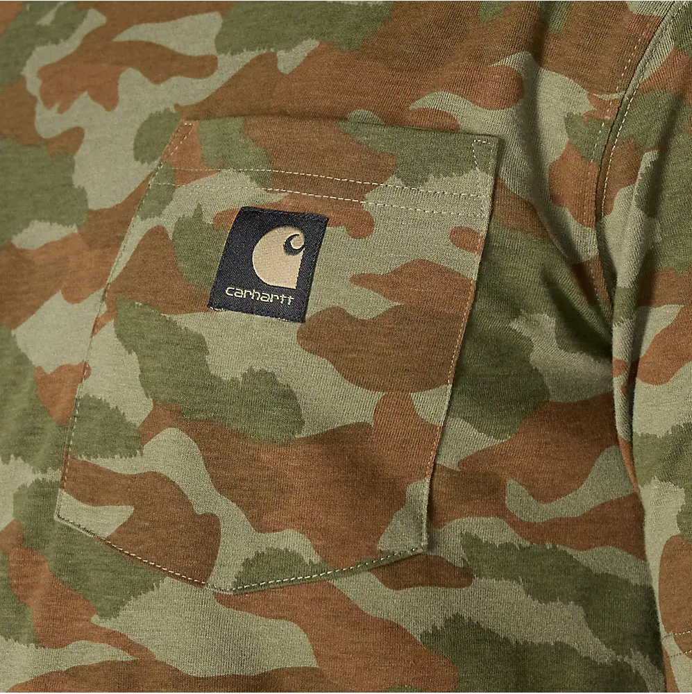 107298 CARHARTT MEN'S IRVINE RELAXED FIT CAMO T-SHIRT