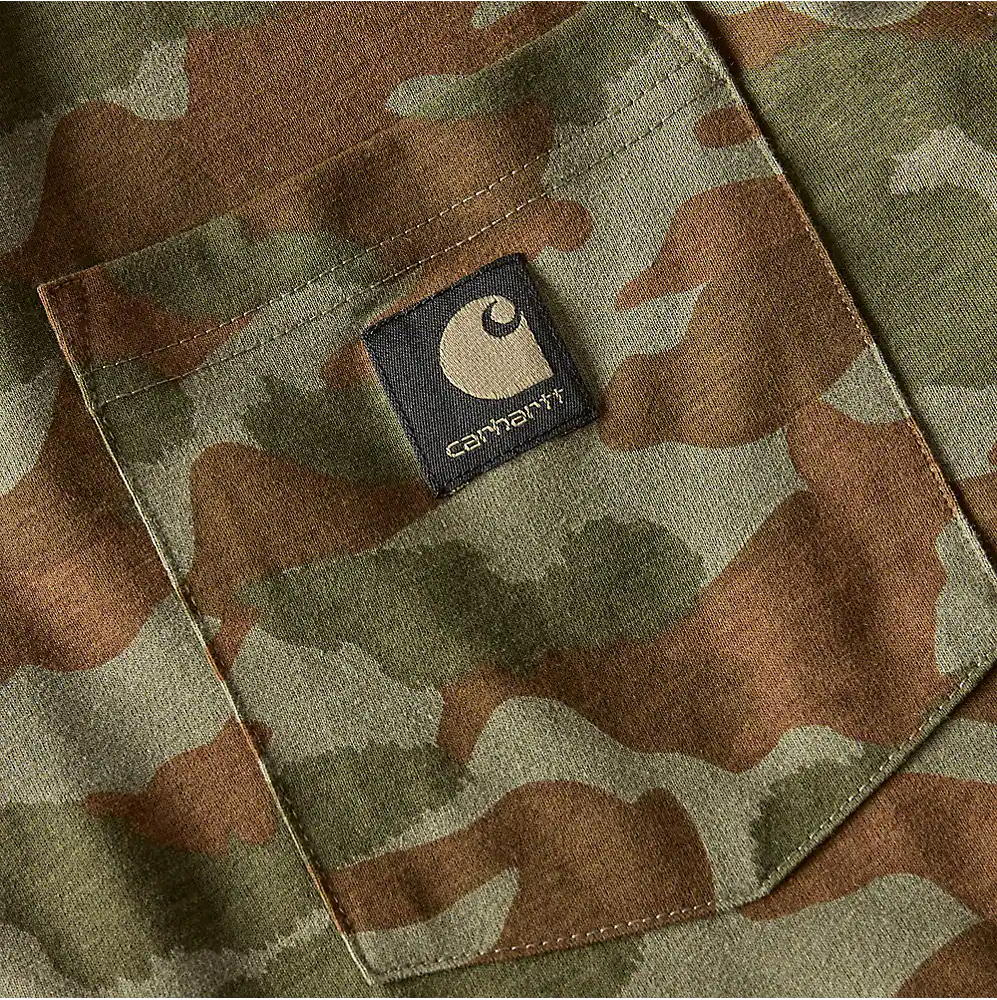 107298 CARHARTT MEN'S IRVINE RELAXED FIT CAMO T-SHIRT