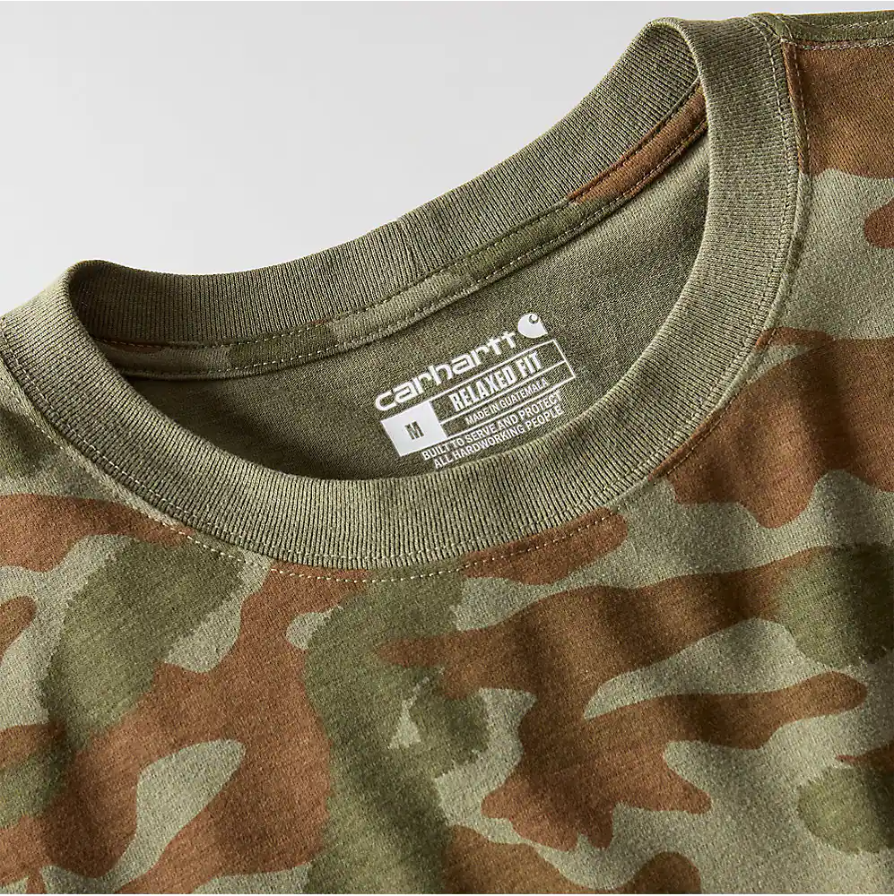 107298 CARHARTT MEN'S IRVINE RELAXED FIT CAMO T-SHIRT