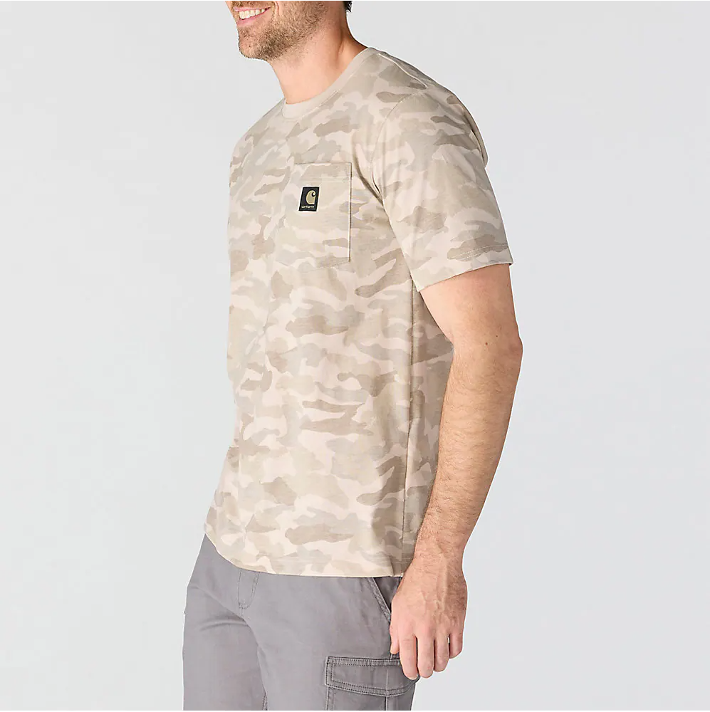 107298 CARHARTT MEN'S IRVINE RELAXED FIT CAMO T-SHIRT