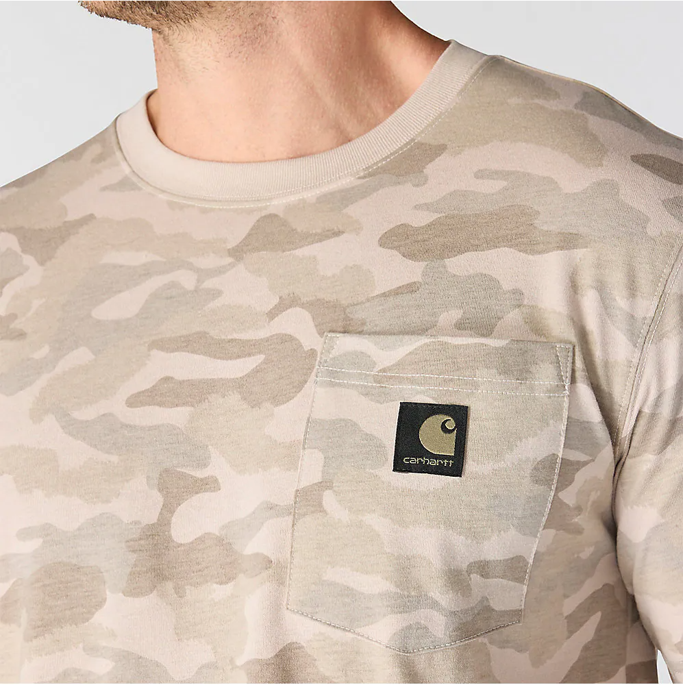 107298 CARHARTT MEN'S IRVINE RELAXED FIT CAMO T-SHIRT