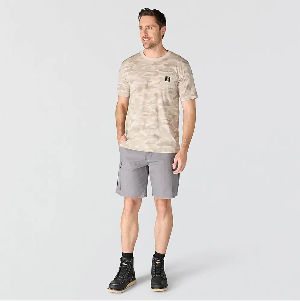 107298 CARHARTT MEN'S IRVINE RELAXED FIT CAMO T-SHIRT