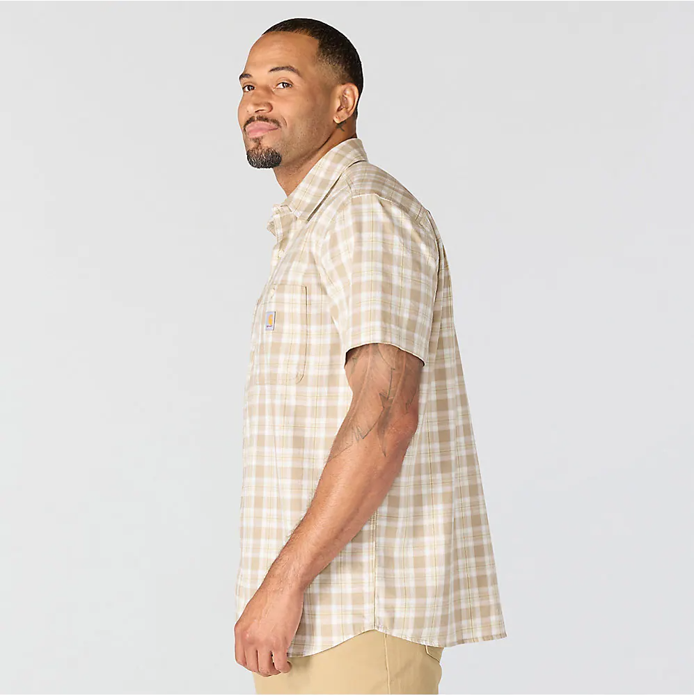 107272 CARHARTT MEN'S BOZEMAN RELAXED FIT SHORT SLEEVE PLAID SHIRT