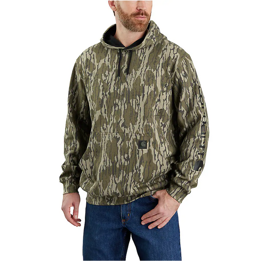 105484 CARHARTT MEN'S MARQUETTE MOSSY OAK BOTTOMLAND CAMO SWEATSHIRT