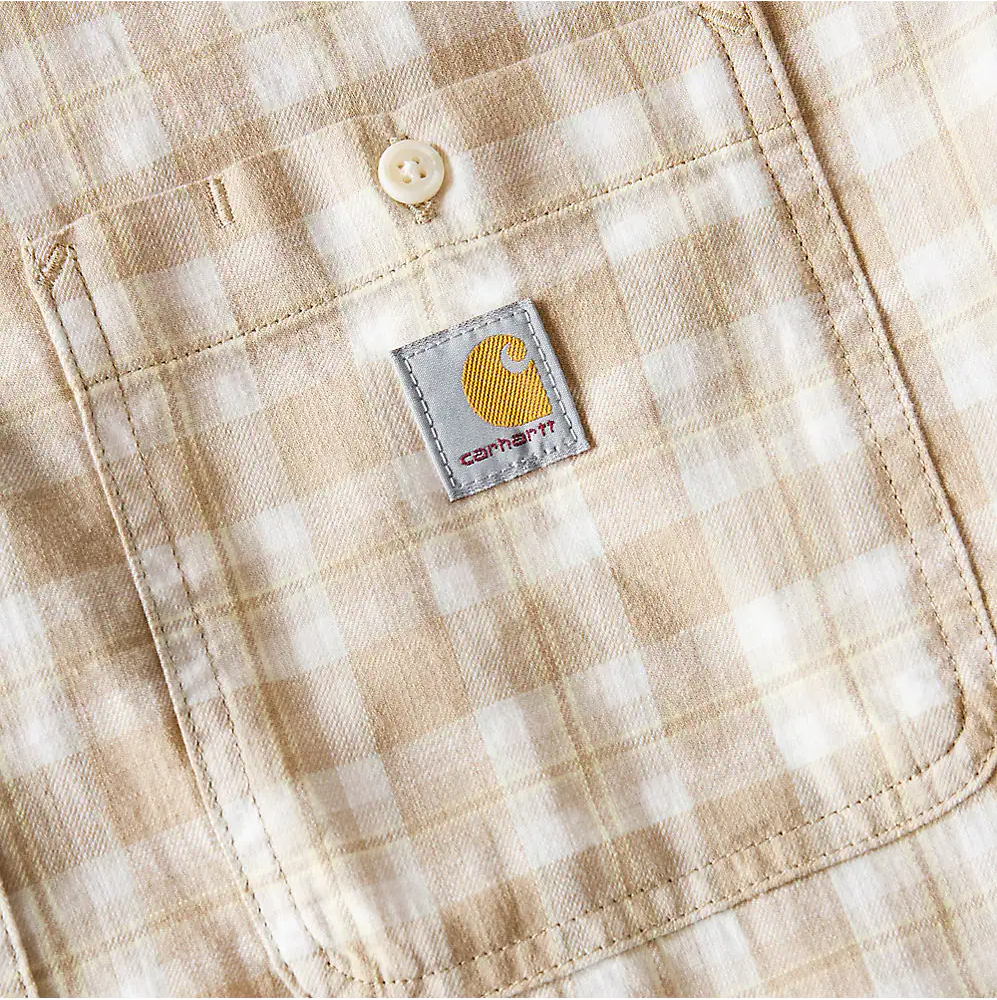 107272 CARHARTT MEN'S BOZEMAN RELAXED FIT SHORT SLEEVE PLAID SHIRT