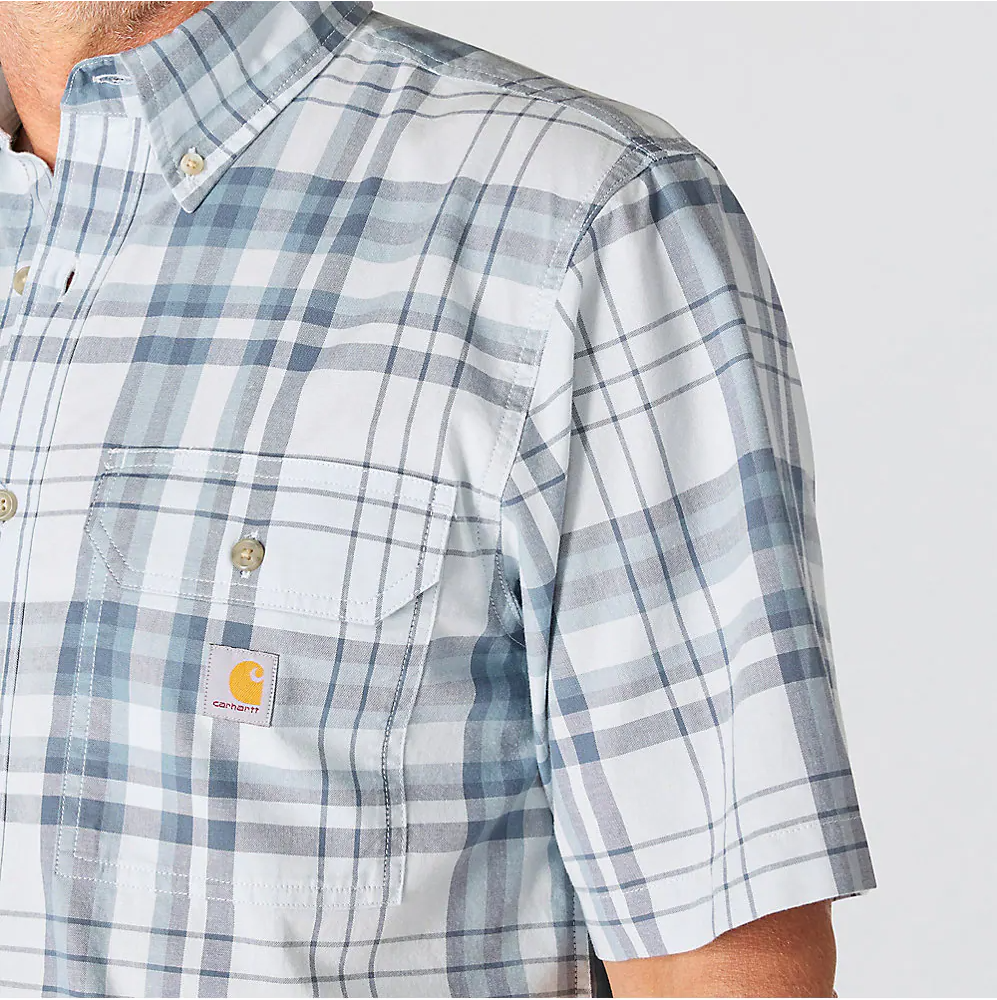 107273 CARHARTT MEN'S FORT LOOSE FIT SHORT SLEEVE PLAID SHIRT