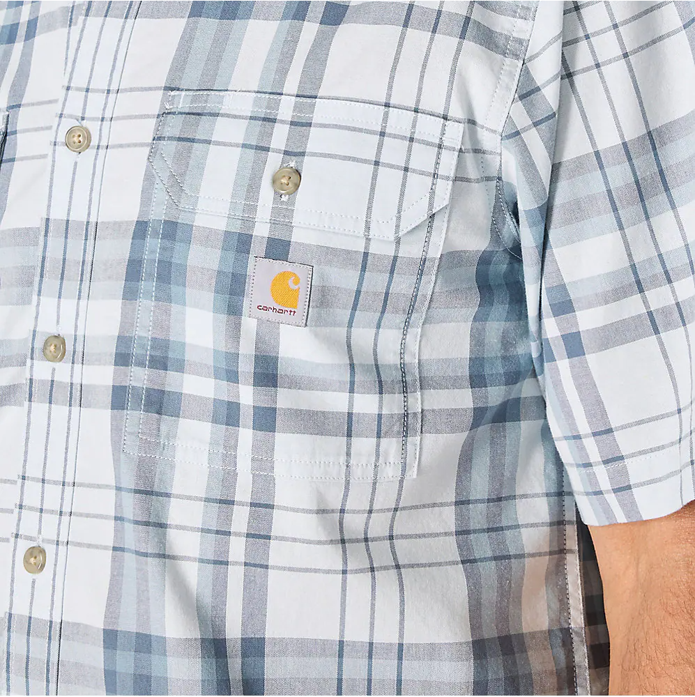107273 CARHARTT MEN'S FORT LOOSE FIT SHORT SLEEVE PLAID SHIRT