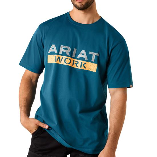 10071287 ARIAT MEN'S REBAR COTTON STRONG LOGO T-SHIRT