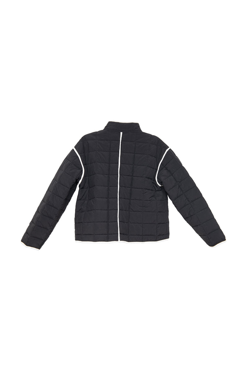 KATYDID BLACK LADIES QUILTED TRIM JACKET