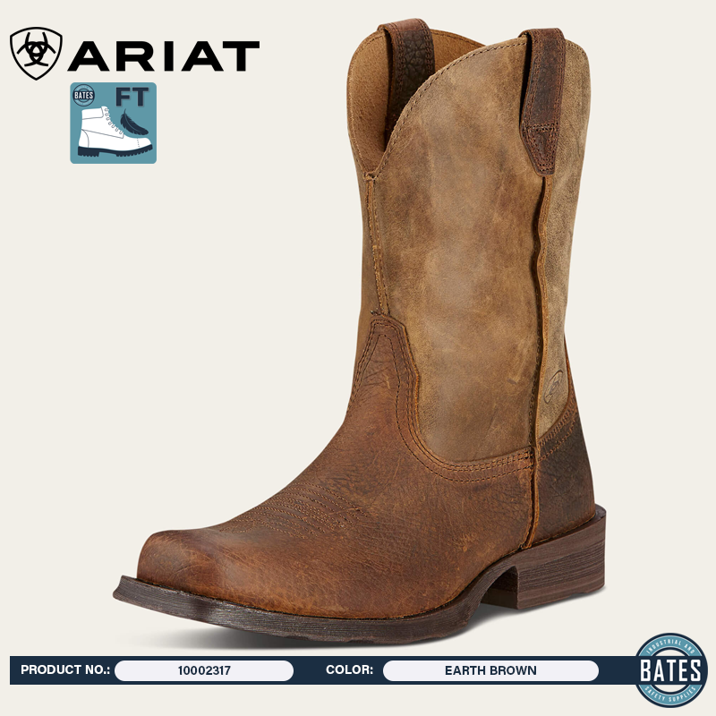 10002317 Ariat Men's RAMBLER Square-Toe Boots