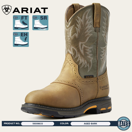 10008633 Ariat Men's WORKHOG® WP Work Boots