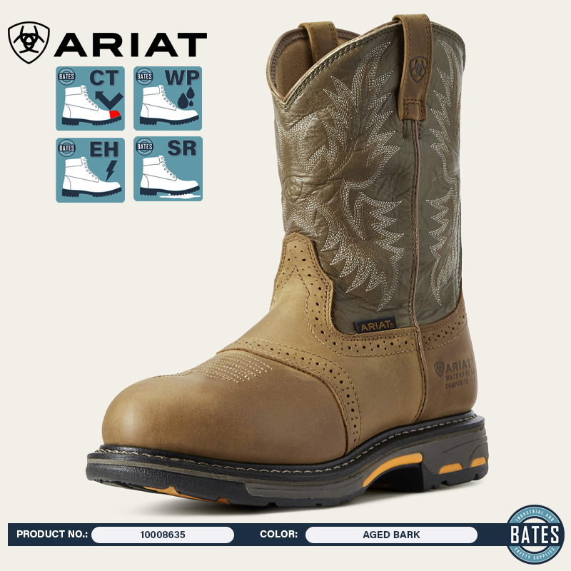 10008635 Ariat Men's WORKHOG® WP/CT Work Boots