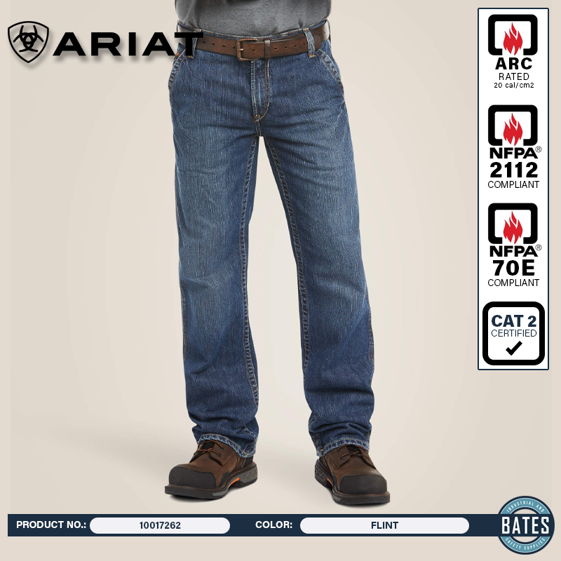 10017262 Ariat Men's FR M4 Relaxed Boot Cut Jeans