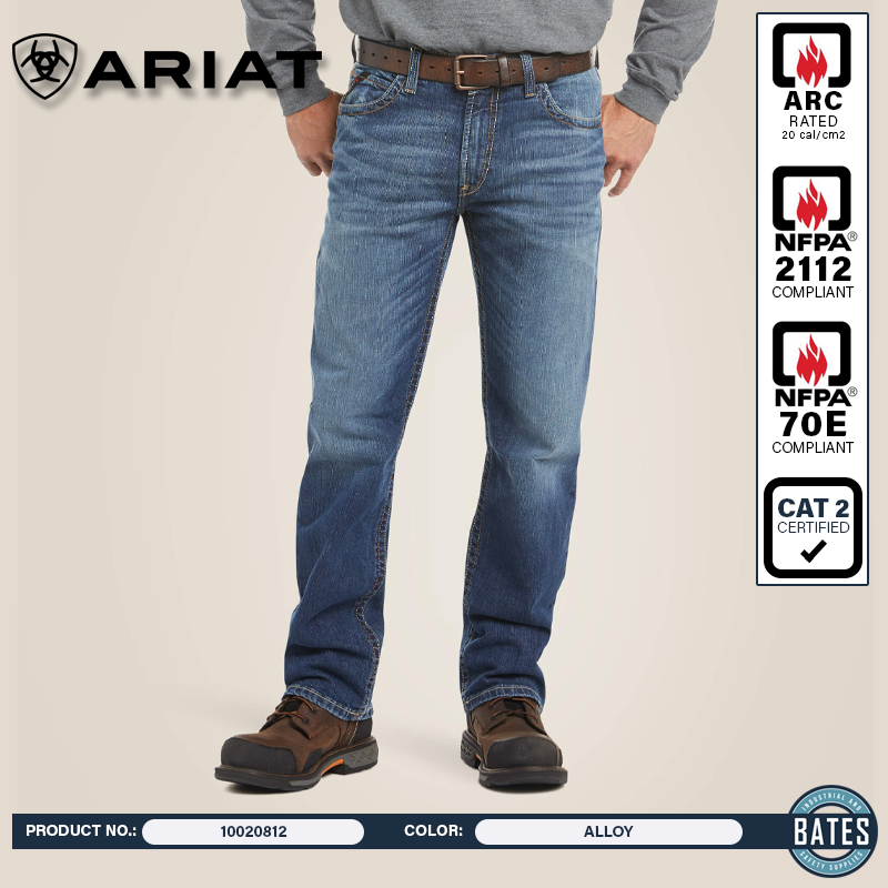 10020812 Ariat Men's FR M4 Basic Boot Cut Jeans