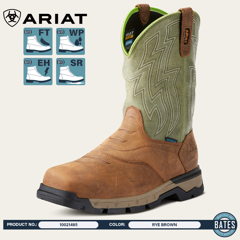 10021485 Ariat Men's REBAR® FLEX Western WP Work Boots