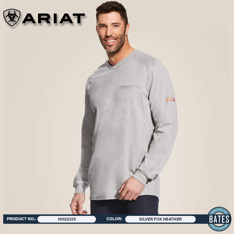 10022329 Ariat Men's FR AIR CREW LS T-Shirt