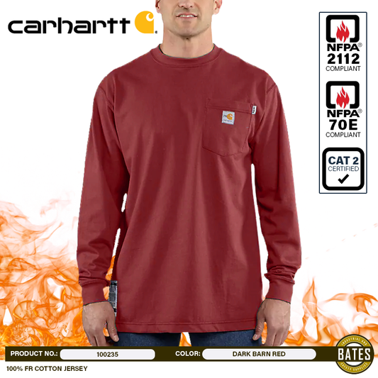 100235 Carhartt Men's FR FORCE® LS Pocket T-Shirt