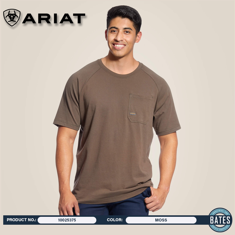 10025377 Ariat Men's REBAR® CottonStrong™ SS T-Shirt