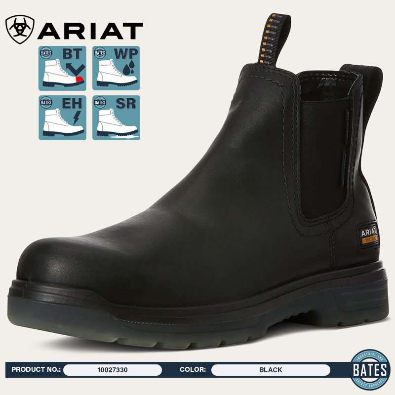 10027330 Ariat Men's TURBO CHELSEA WP/BT Boots