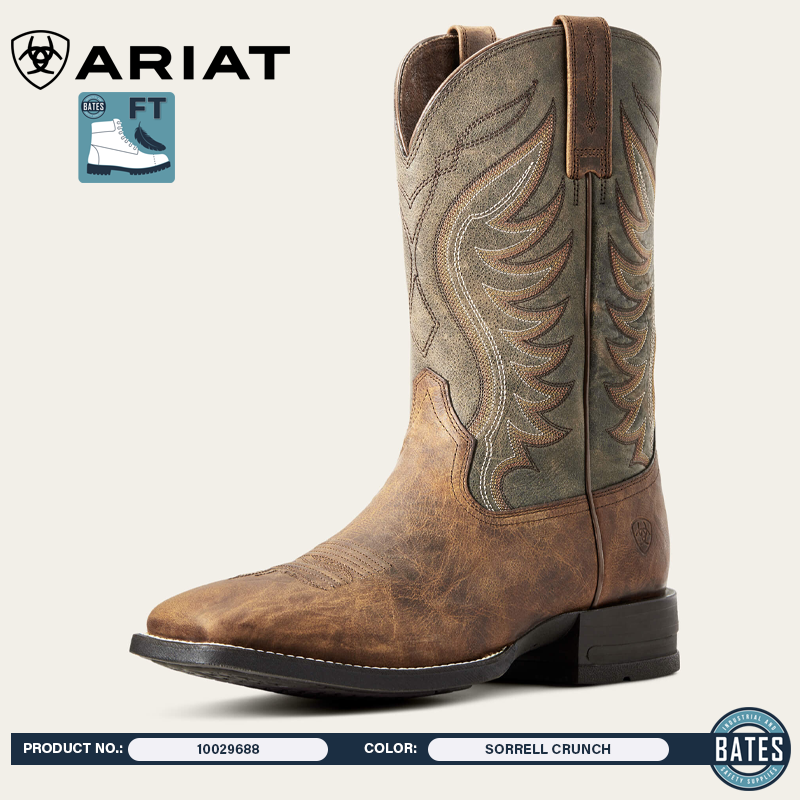 10029688 Ariat Men's AMOS Western Square-Toe Boots