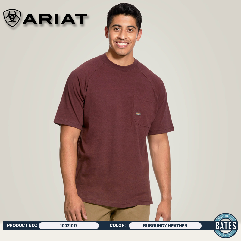 10031017 Ariat Men's REBAR® CottonStrong™ SS T-Shirt