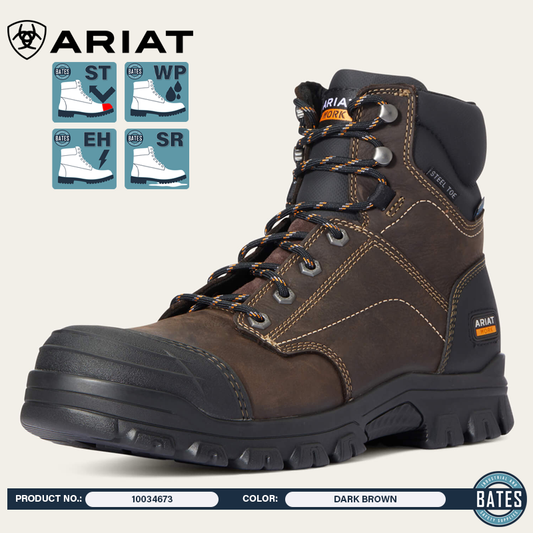 10034673 Ariat Men's TREADFAST WP/ST Work Boots