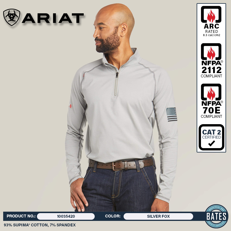 10035420 Ariat Men's FR COMBAT Stretch Patriot Work Shirt