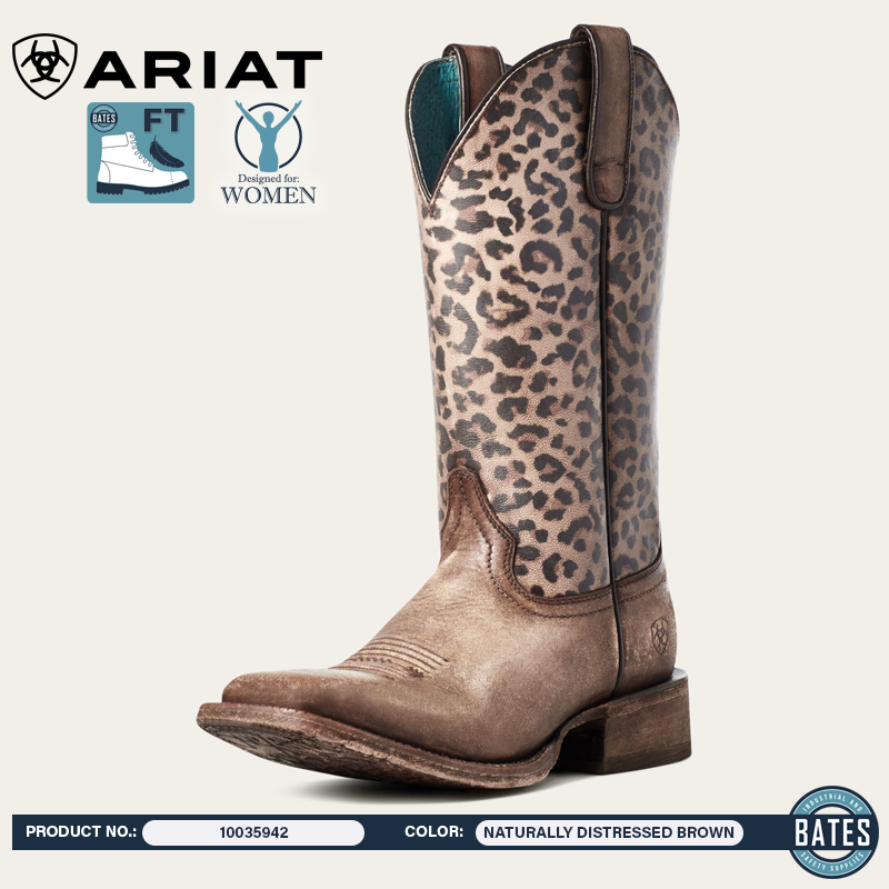 10035942 Ariat Women's CIRCUIT SAVANNA Western Square-Toe Boots