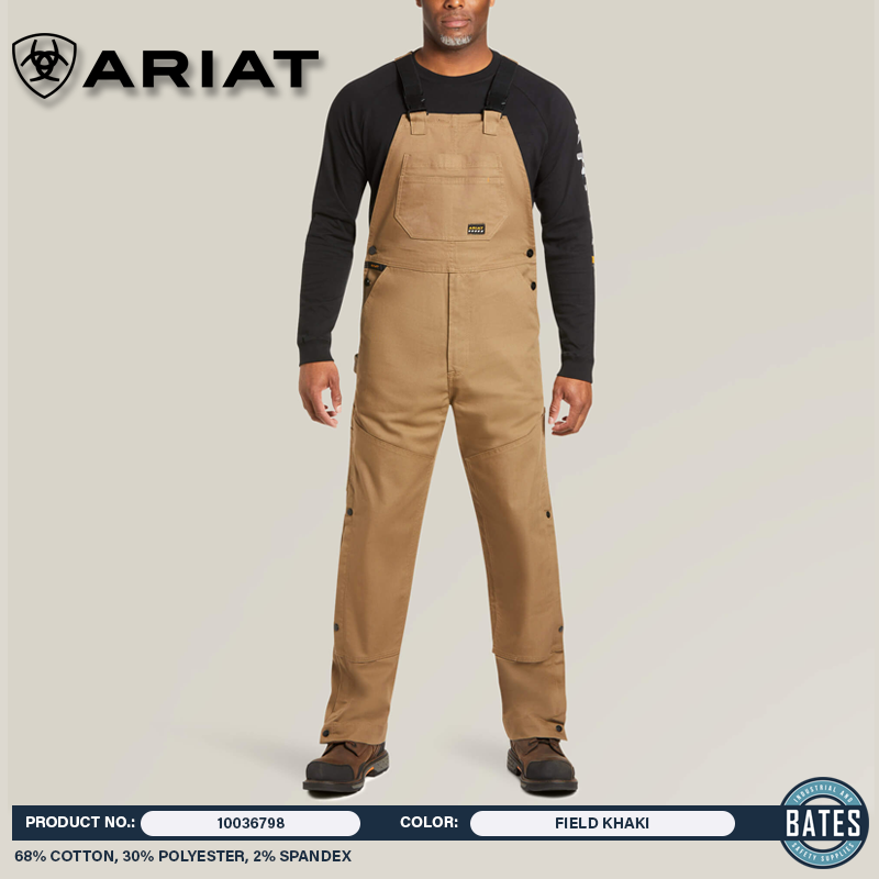 10036798 Ariat Men's REBAR® DuraCanvas Unlined Bibs