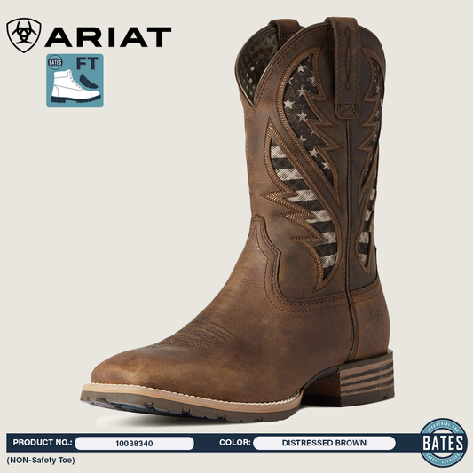 10038340 Ariat Men's HYBRID VentTEK Western Boots