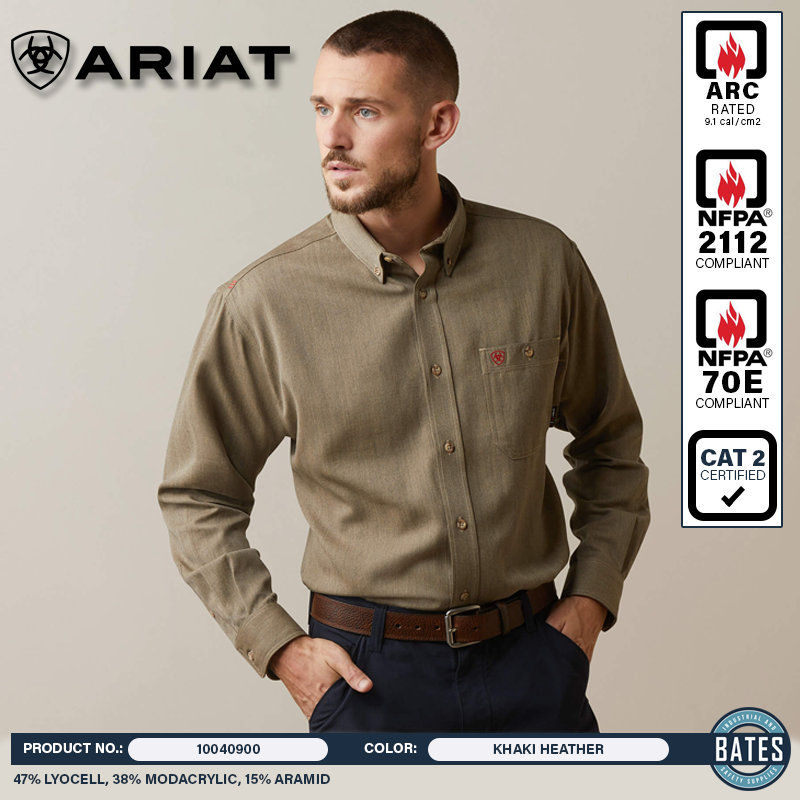 10040900 Ariat Men's FR Air Inherent LS Work Shirt
